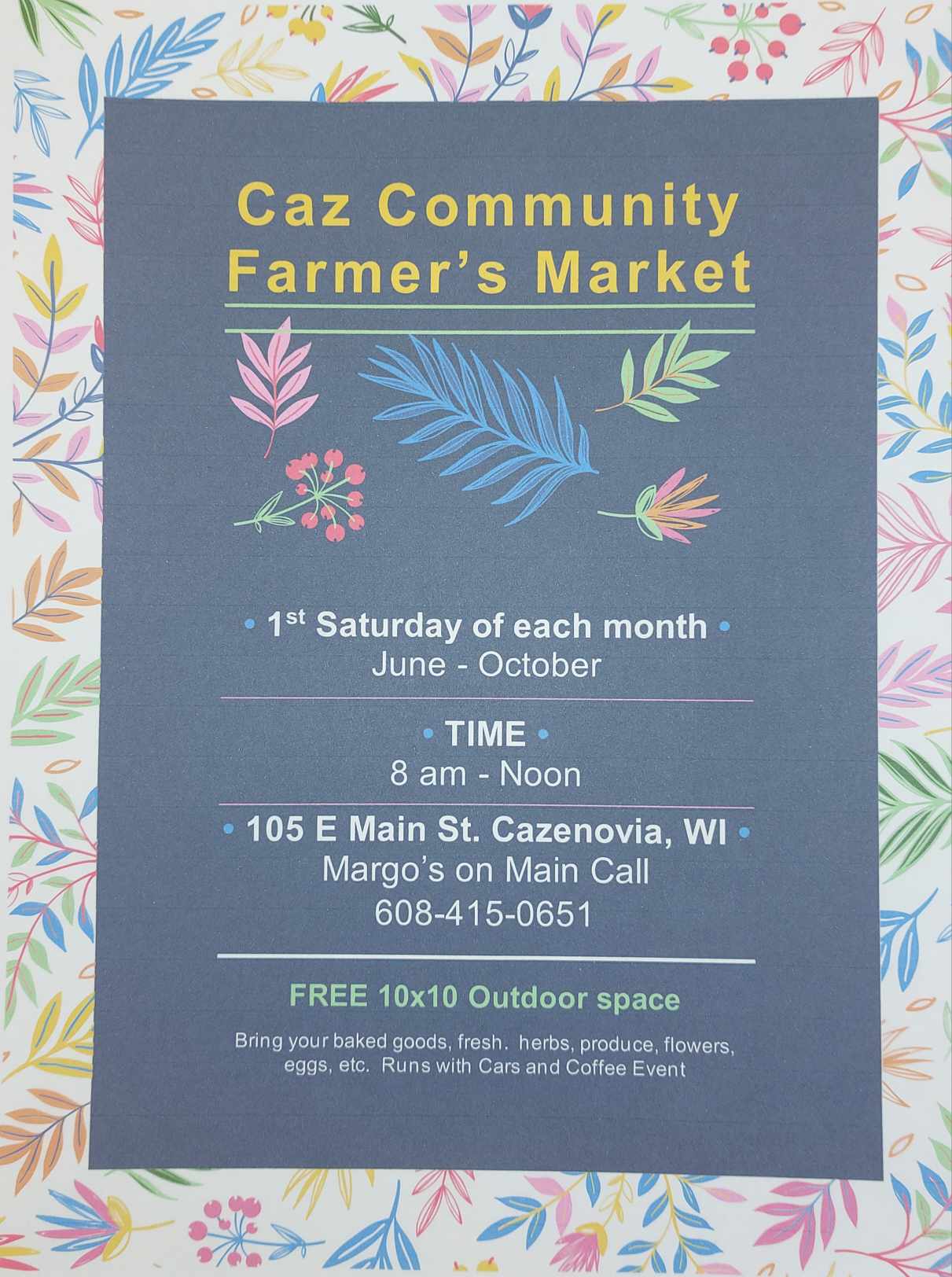 Caz, Cars, and Coffee, and Cazenovia Community Farmers Market ...