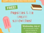 Free Popsicle & Ice Cream Sandwich Day