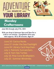 Crafternoons at the Brewer Public Library