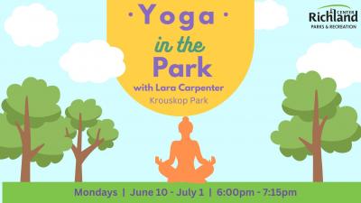 Yoga in the park poster